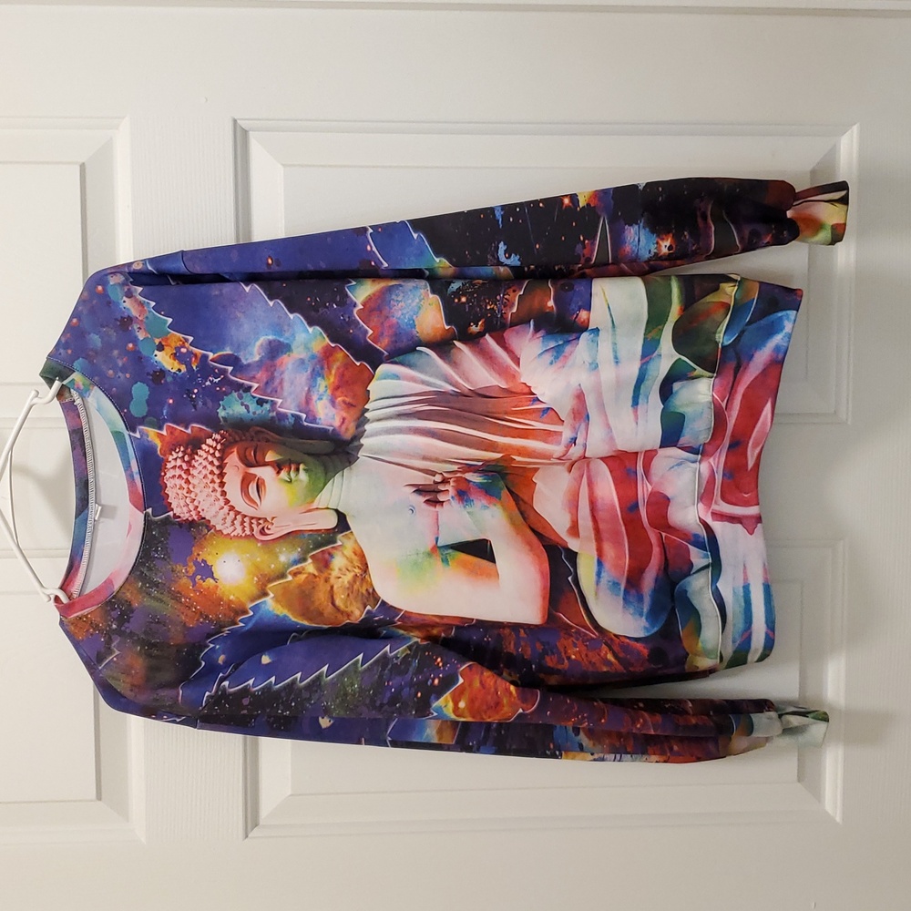 Buddha Print Sweater